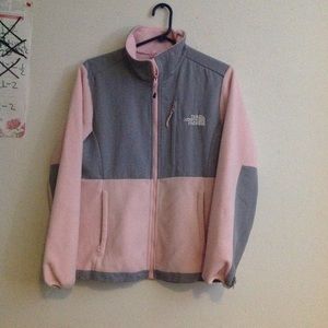 North Face pink and Gray jacket